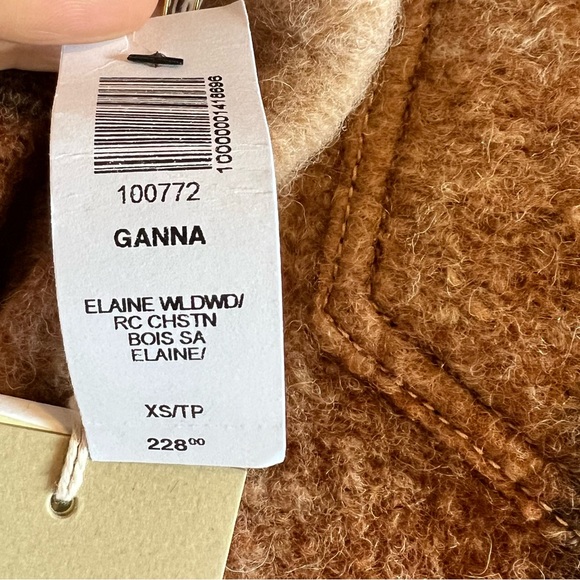 NWT Wilfred The Ganna felted wool blend plaid jacket size XS - Picture 12 of 16